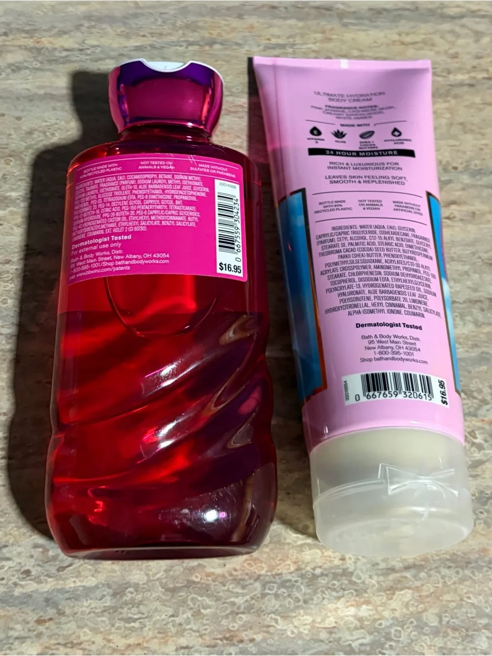Bath & Body Works Perfect in Pink Shower Gel & Pink Cashmere Body Cream Duo